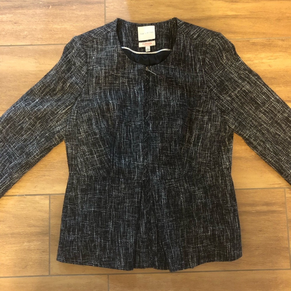 The Limited Scandal Zip Up Blazer